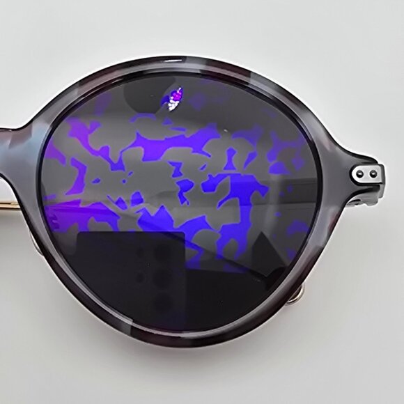 Christian Dior Umbrage Blue Tortoise Frame Purple Mirror Lens Sunglasses w/ Case main image 10